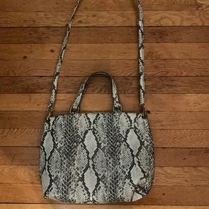 Free People - Vegan Leather Tote - Snakeskin - Great Condition